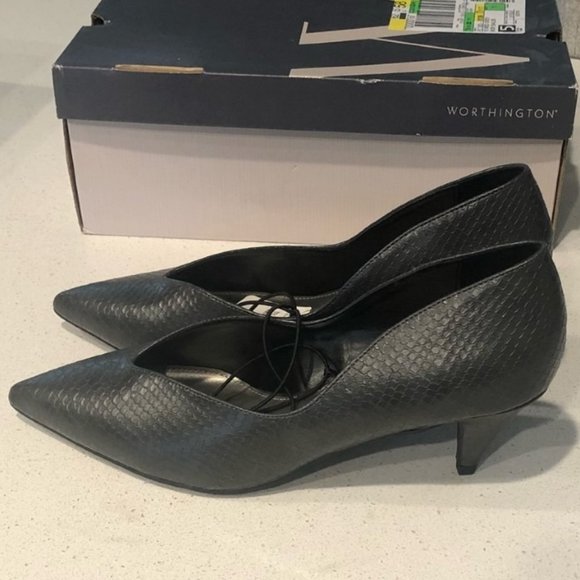 Worthington Size 10M Bales Gray Kitten Heel Pump NWTB - Picture 2 of 5